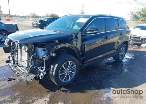 2019 Toyota Highlander Xle from USA, damaged, VIN 5TDKZRFHXKS553691
